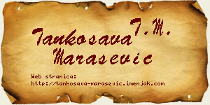 Tankosava Marašević vizit kartica